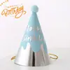 Arreglo de Sombrero de Primer Cumpleaños para Niños Sombrero con Bola de Pelo Fiesta Temática de Cien Días Decoración Creativa Accesorios para Fotos Suministros