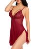 Amazon Europeo y Americano Aliexpress Lencería Sexy al por Mayor Pijamas Sexy con Aberturas a Ambos Lados 508