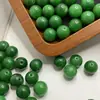 Dragón de hierro verde crudo jade jadeíta calcedonia esmeralda cuentas sueltas cuentas redondas accesorios para joyería tejida con cuentas a mano diy lote de cuentas