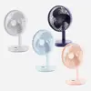 S-500 novo ventilador elétrico de mesa tela de exibição de tempo carregamento USB casa dormitório ventilador de mesa mini portátil