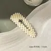 Grampo de cabelo com pérola artificial franja cabelo solto presilha bb clip grampo de uma palavra popular 2025 novo grampo acessório de cabelo