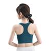 Sujetador Deportivo Suave, Sin Varillas, Sin Costuras con un Hermoso Diseño en la Espalda, Absorbe Impactos, de Cobertura Completa, de Envoltorio para Mujer