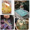 Set de Materiales Tradicionales de Pintura a la Laca para Abanicos de Laca DIY, Marcadores de Libros y Actividades Creativas con 20 Colores de Pintura para Eventos Culturales y Puestos