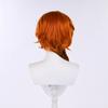 Peluca de cosplay Zhongyuan Zhong Zhong desordenada micro-rizada 50CM alargada degradado cabello falso seda de alta temperatura cubierta para la cabeza