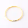 Pulseras europeas y americanas transfronterizas nuevas de Amazon JELLY pulsera dorada rosa de una sola capa pulsera de silicona
