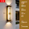 Luminária Solar de Parede Externa Lâmpada de Parede à Prova d'Água Externa para Pátio Nova Iluminação de Tira Foco para Pilar de Portão de Vila Estilo Chinês