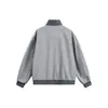 Ropa para Hombre Northbound 2026 Otoño Nuevo Parche de Retazos Cuello Alto Chaqueta de Trabajo Patrón de Gofre para Hombre Abrigo Top para Pareja
