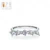 Anillo Geométrico de Diamante Personalizado de Plata de Ley 925 Una Línea Moda Femenina Asimétrico Ins Tendencia Lujo Accesible Anillo para el Dedo Índice
