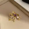 Galaxia Mariposa Morada: Anillo Mariposa Hueca con Circonita y Perla Deslumbrante, Estilo de Nicho de Alta Gama, Anillo para Dedo Índice, Joyería Fina de Lujo para Mujer