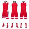 Ropa de Baloncesto al por Mayor Ropa de Baloncesto para Niños con Bolsillo Bilateral Traje de Ropa de Entrenamiento para Hombre Compra en Grupo Jersey Azul Personalizado para Adulto