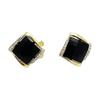 Aretes Cuadrados Laicai para Mujer de Plata de Ley de Alta Calidad Nuevos de Moda Primavera y Verano 2024 Aretes con Temperamento Aretes Negros