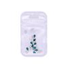 Usar accesorios DIY joyería para uñas taladro verde de fondo plano transfronterizo pedrería con formas especiales accesorios para uñas DIY taladro para uñas