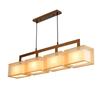 Novo Lustre Chinês Sala de Estar Sala de Jantar Zen Três Cabeças Luzes de Sala de Jantar Sala de Chá Lâmpadas Pendentes Modernas Simples Retangulares Balcão de Bar