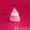 Adornos de Navidad aterciopelados Colgantes de Papá Noel y Muñeco de Nieve Accesorios de Cadena para Teléfono y Bolso DIY de Moda