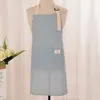 Delantal de Cocina para Cocinar de Algodón y Lino para Mujeres, Lindo y Elegante para Hombres y Mujeres, Ropa de Trabajo para Adultos, Uso en el Hogar, Anti-Manchas, Multicolor, Estilo Ins