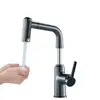 Grifo de Baño Retráctil y Extensible Transfronterizo para Agua Caliente y Fría con Lavabo de Bajo Encimera y Sobre Encimera de Altura Ajustable