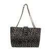 Moda Leopardo Estampa Bolsa de Ombro Feminino 2024 Nova All-match Simples Bolsa de Ombro Bolsa de Axila Grande Capacidade Deslocamento