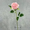 Rosa Veludo Pérola Única Flor Artificial Simulação Casamento Decoração Casa Hotel Cenário Rosa Única