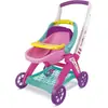 Carrinho de boneca 3 em 1 rosa