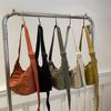 Bolsa Transversal de Ombro Único Estilo Coreano Moda Popular Deste Ano Bolsa Casual Cor Pura Estilo Ocidental Simples Nova Bolsa de Aula 2025 para Mulheres
