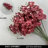 Arte Floral para Casamento Flor Vermelha Material de Fundo Decoração Ikebana Rosa Eucalipto Arranjo para Sala de Estar Interna