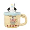 Regalo de cumpleaños para niñas, taza con forma de pastel de animales de dibujos animados, taza de agua creativa para el hogar, taza con pajita para niñas