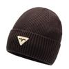 Nuevo sombrero de lana grueso con forro polar para hombre de otoño e invierno, sombrero de punto simple para mujer, sombrero de punto simple, cálido para invierno para hombre, venta al por mayor, combina con todo
