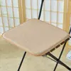 Almofada de Assento Esponja de Linho de Algodão Pad Macio Universal para Todas as Estações Sala de Aula de Estudante Escritório Sentar por Longo Tempo Não Cansa Almofada para Glúteo de Cadeira de Jantar em Casa