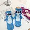 Comercio Exterior Exportación Japonesas Lindas Modernas Dibujos Animados Anime Gato Mary Rama de Flores Ratón Stitch Calcetines Cortos Rectos para Mujeres Adultas