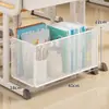 Cesta colgante para escritorio de aula gran capacidad cesta de almacenamiento sin perforaciones cesta colgante para almacenamiento de libros de estudiantes estante de almacenamiento para mochila escolar