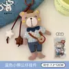 Colgante de Muñeca de Tela Creativa Rana Oso Accesorio de Bolsa Encanto Llavero de Muñeca Linda Decoración para Niñas
