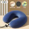 Almohada Personalizada en Forma de U de Espuma Viscoelástica, Almohada para el Cuello, Almohada de Viaje, Cómoda y Transpirable para Dormir, Almohada en Forma de U para Soporte del Cuello