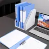 Carpeta de archivo fuerte A4 de marca con un solo compartimento y bolsillo para insertos, organizador de documentos estilo business, material de oficina