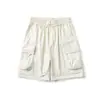 Shorts Jovens Verão 2025 Seção Fina 9 Controle de Preço 59 Shorts Cargo Reto Moda Verão Roxo Noite Escura