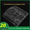 Caixa de blister de PVC, suprimentos de ferragens, blister dobrado, embalagens de blister de peças automotivas, eletrodomésticos, blister de máscara