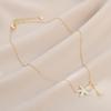 Corrente para Clavícula Elegante com Zircônia Banhada a Ouro Real Design de Nicho Feminino Colar com Pingente de Estrela do Mar e Franja Colar Personalizado Versátil
