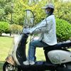 Cubierta para Parabrisas de Vehículo Eléctrico, Parasol y Cubierta Impermeable para Motocicletas Eléctricas, Parabrisas Frontal Resistente al Frío e Impermeable, Adecuada para Todas las Estaciones