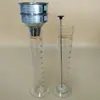 Embudo colador de lavado de acero inoxidable para mezclador geotécnico, cilindro graduado de 6 cm, tubo de sedimentación para análisis de partículas 0.075mm0.2
