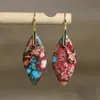Brincos de Argola com Pingente de Gota de Água da Moda para Mulheres Exquisitos Brincos Brincos de Pedra do Imperador brincos