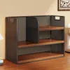 Estante de Almacenamiento de Escritorio para el Hogar, Estante de Almacenamiento de Clasificación por Capas para Archivos y Materias, Estante Organizador para Bolsitas de Té y Tazas de Agua de Oficina, Estantería