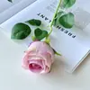 Rosas Simuladas, Rosas Individuales, Día de San Valentín Hogar Boda, Flores Simuladas, Flores Artificiales, Rosas de Terciopelo con Tacto Artificial