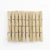 Juego de 20 piezas de pinzas de bambú, pinzas a prueba de viento, pinzas para secar, pinzas para la ropa, pinzas para calcetines, pinzas para la ropa de bambú, pinzas de bambú