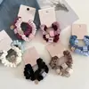 Gomas de Pelo Cuadradas de Colores con Etiqueta Dorada, Dulce Estilo Coreano, Alta Elasticidad, Duraderas, Versátiles Bandas para el Cabello, Accesorios para el Cabello, Alta Elasticidad