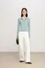 Ropa de Cuidado de la Piel de Seda~Sudadera con Media Cremallera Sencilla y Versátil para Mujer, Top de Otoño Hecho de Mezcla de Seda