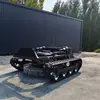 Cortador de Grama Inclinado por Controle Remoto para Exportação para a Itália, Equipamento de Capina para Montanha Tipo Esteira, Triturador de Grama para Faixa Verde de Pomar