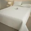 Colcha de cama de algodão puro dupla face, peça única, 100% algodão, lençol de cama tatami acolchoado, adequado para todas as estações, conjunto de três peças