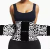 Cinta Modeladora de Cintura com Estampa de Leopardo Transfronteiriça, Cinto Modelador, Faixa de Compressão Esportiva, Cincha Elástica para Cintura Feminina