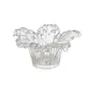 Suporte de Velas de Chá de Vidro de Cristal Estilo Escandinavo Recipiente para Velas Base Suporte para Cera de Aromaterapia Vidro Transparente Acessórios de Iluminação