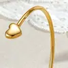 Pulsera Cruz Venta Caliente Acero Inoxidable Nicho Moda Simple Cruz Corazón Abierta Ajustable Regalo para Mujer