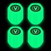 Tapa de válvula de neumático luminosa tapa de válvula de coche boquilla de aire para neumático de vacío de coche eléctrico decoración de cubierta de núcleo de válvula luminosa